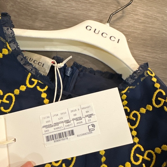 Price Drop ❤️ Gucci Tulle GG logo dress with sequin embroidery - Picture 10 of 14